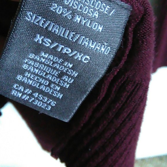 Dark Cranberry Burgundy Cardigan Drape Wrap - Picture 5 of 8